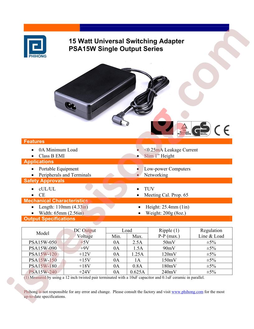 PSA15W-050