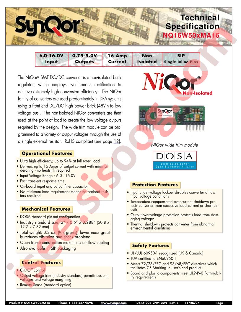 NQ16W50XMA16