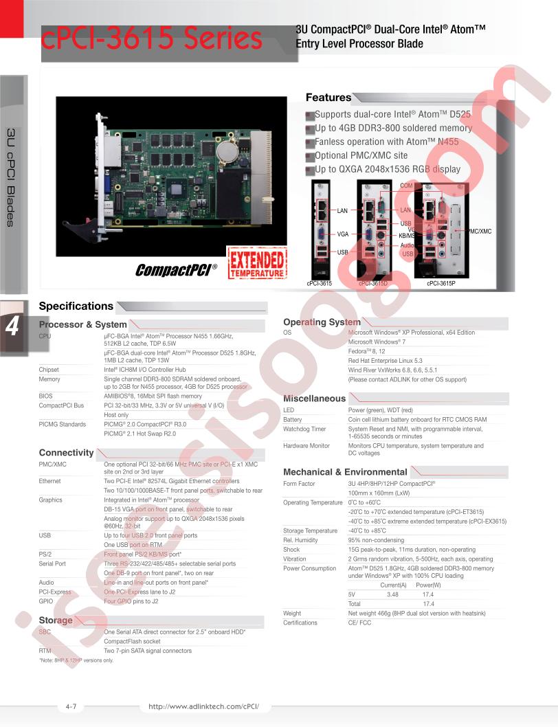 CPCI-3615DD525M4G