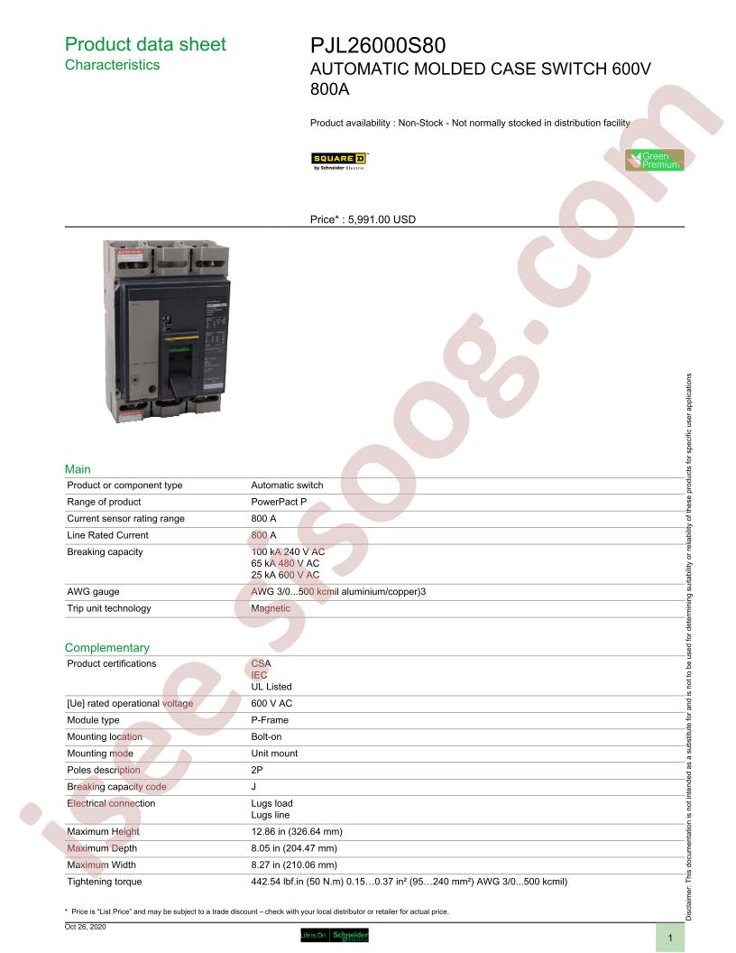PJL26000S80