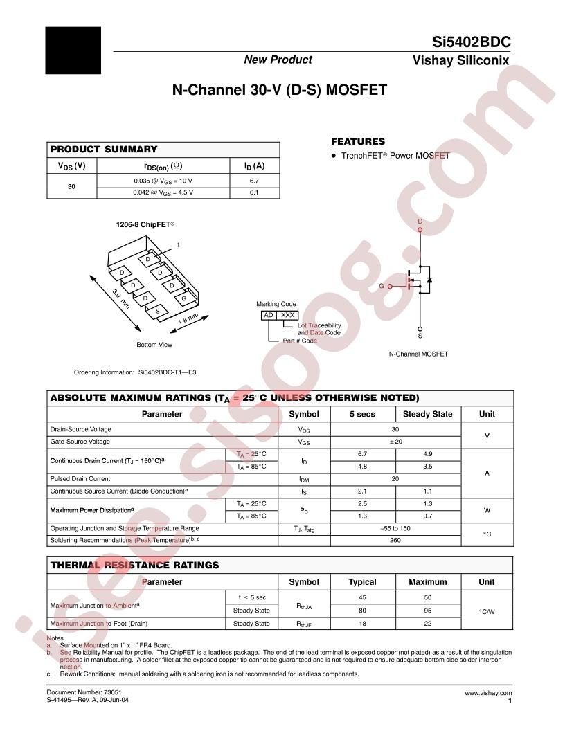 SI5402BDC