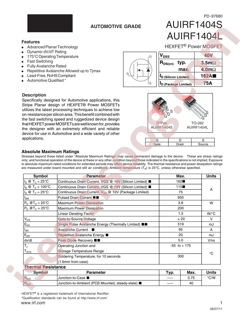 AUIRF1404STRR