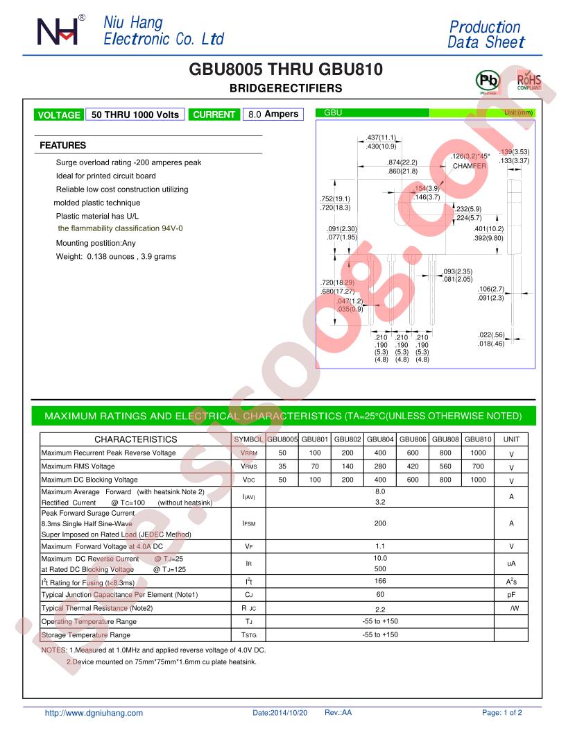 GBU8005-NH-E