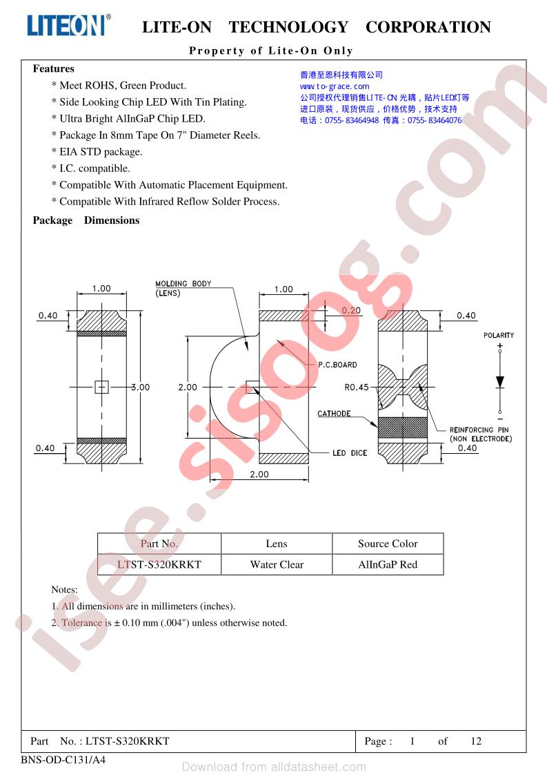 LTST-S320KRKT