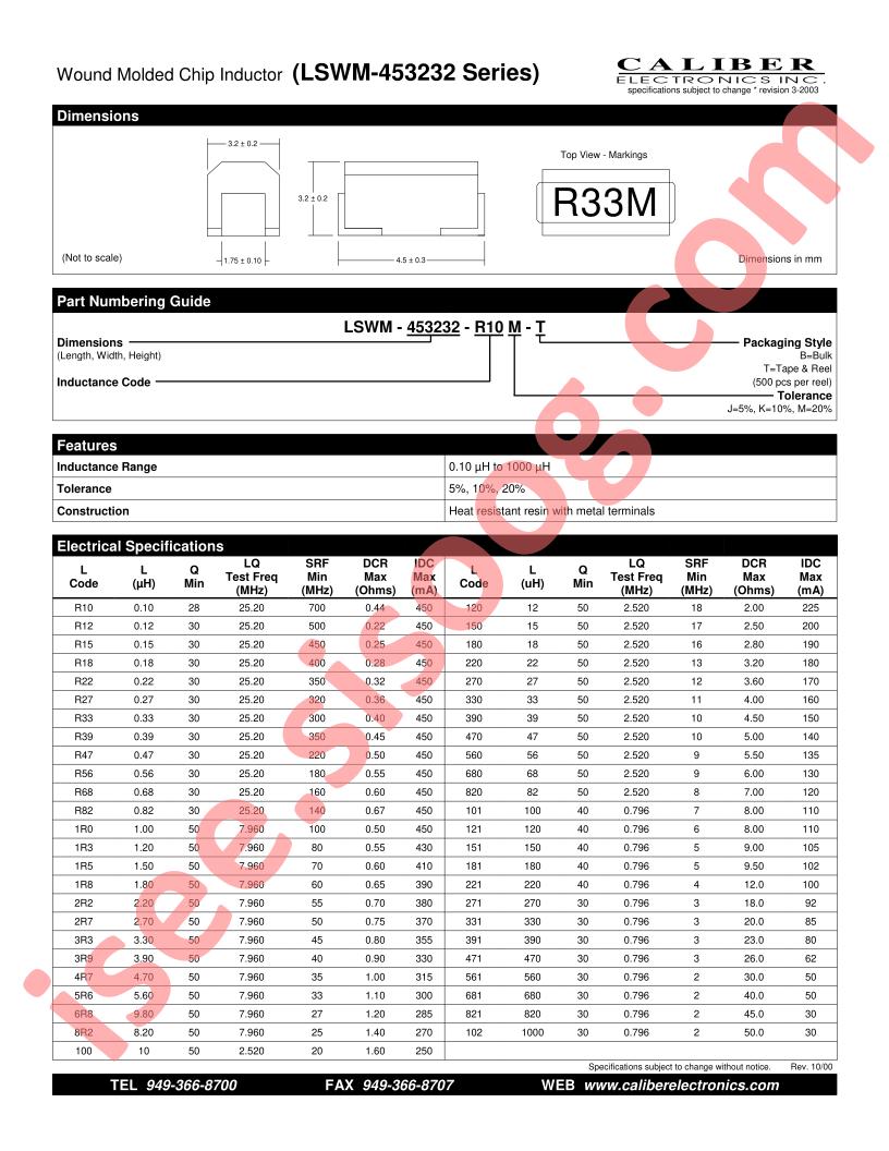 LSWM-453232-100K-T