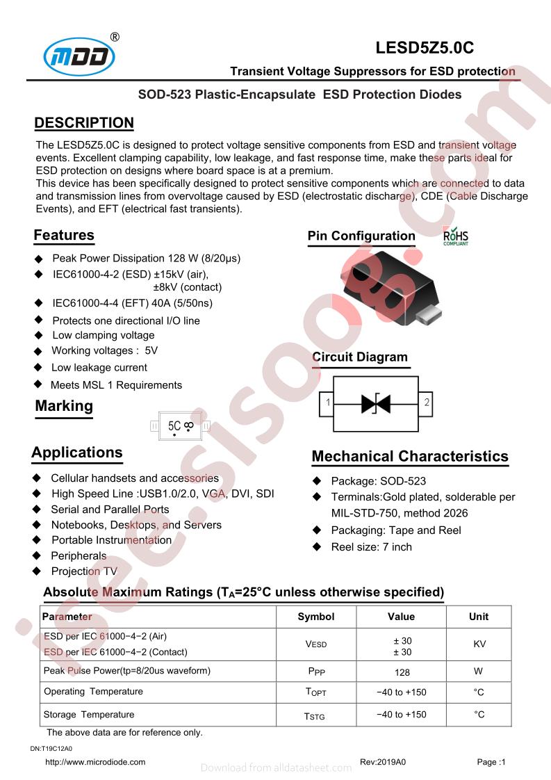 LESD5Z5.0C