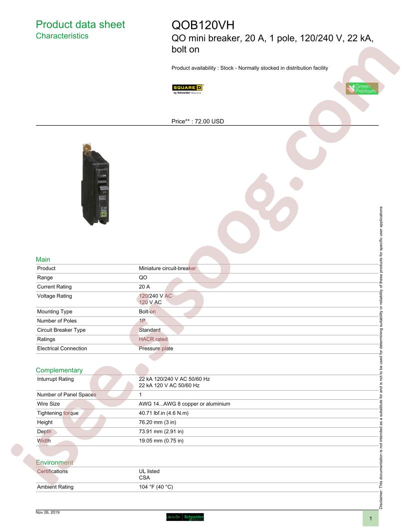 QOB120VH