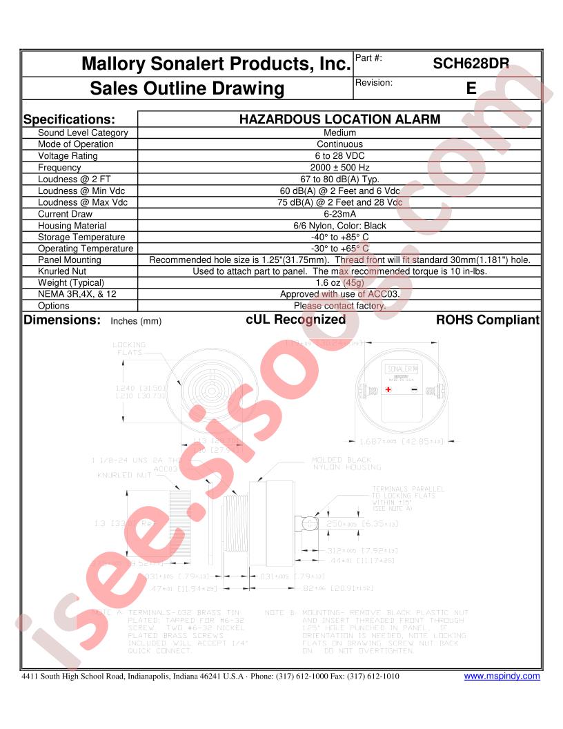 SCH628DR