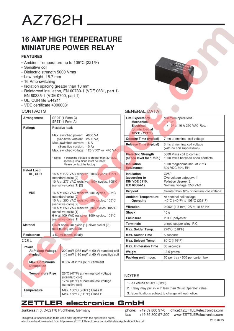 AZ762H-1AB-18DS