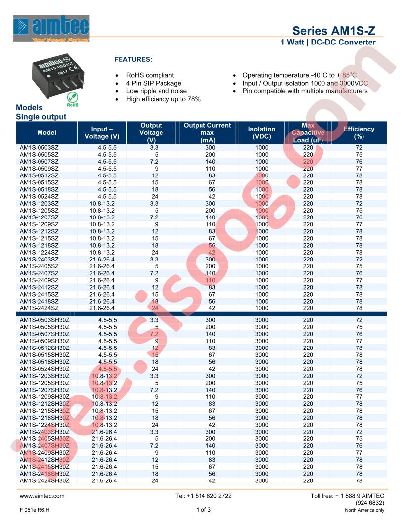 AM1S-0503SZ
