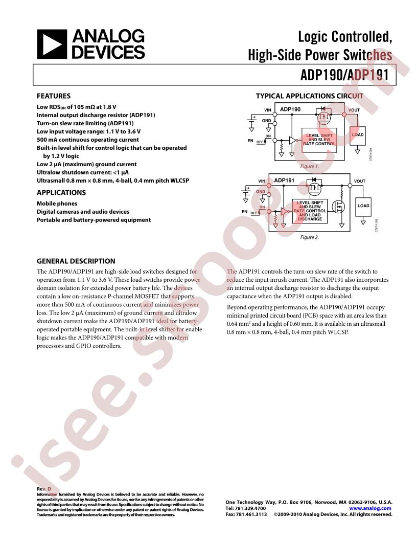 ADP191CB-EVALZ