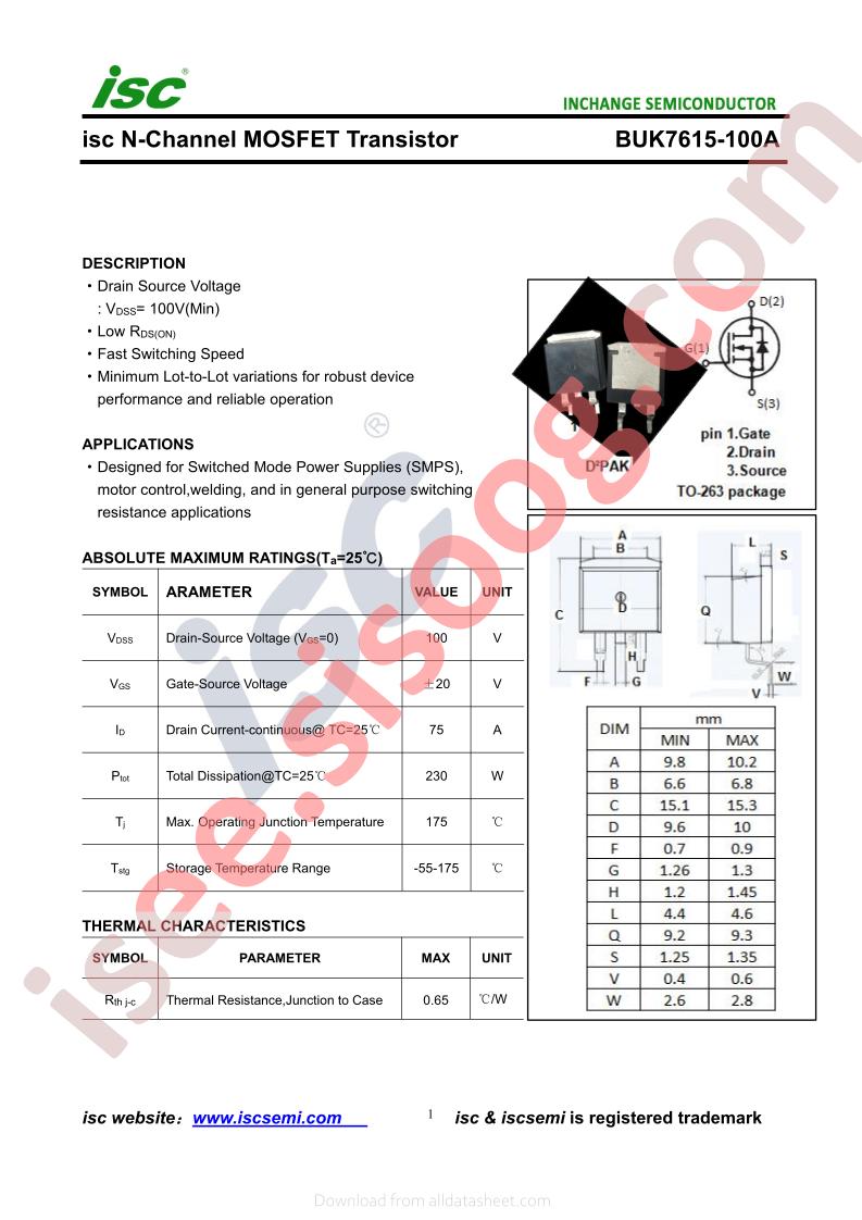 BUK7615-100A