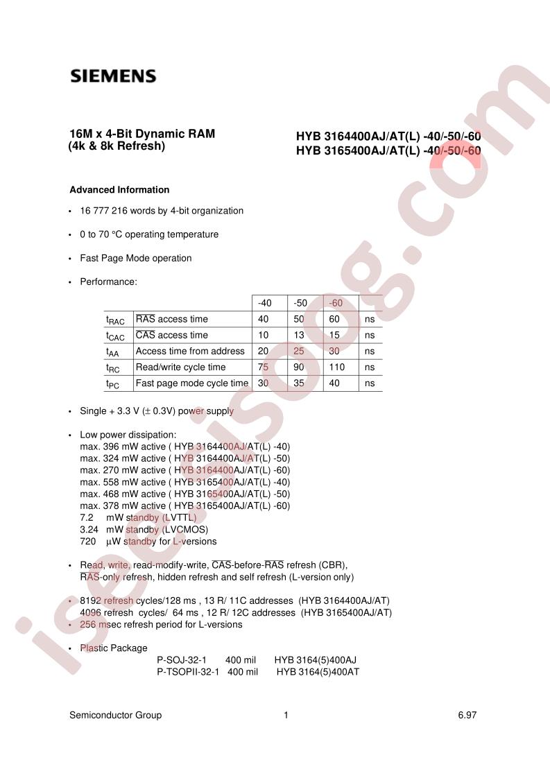 HYB3164400AT-40