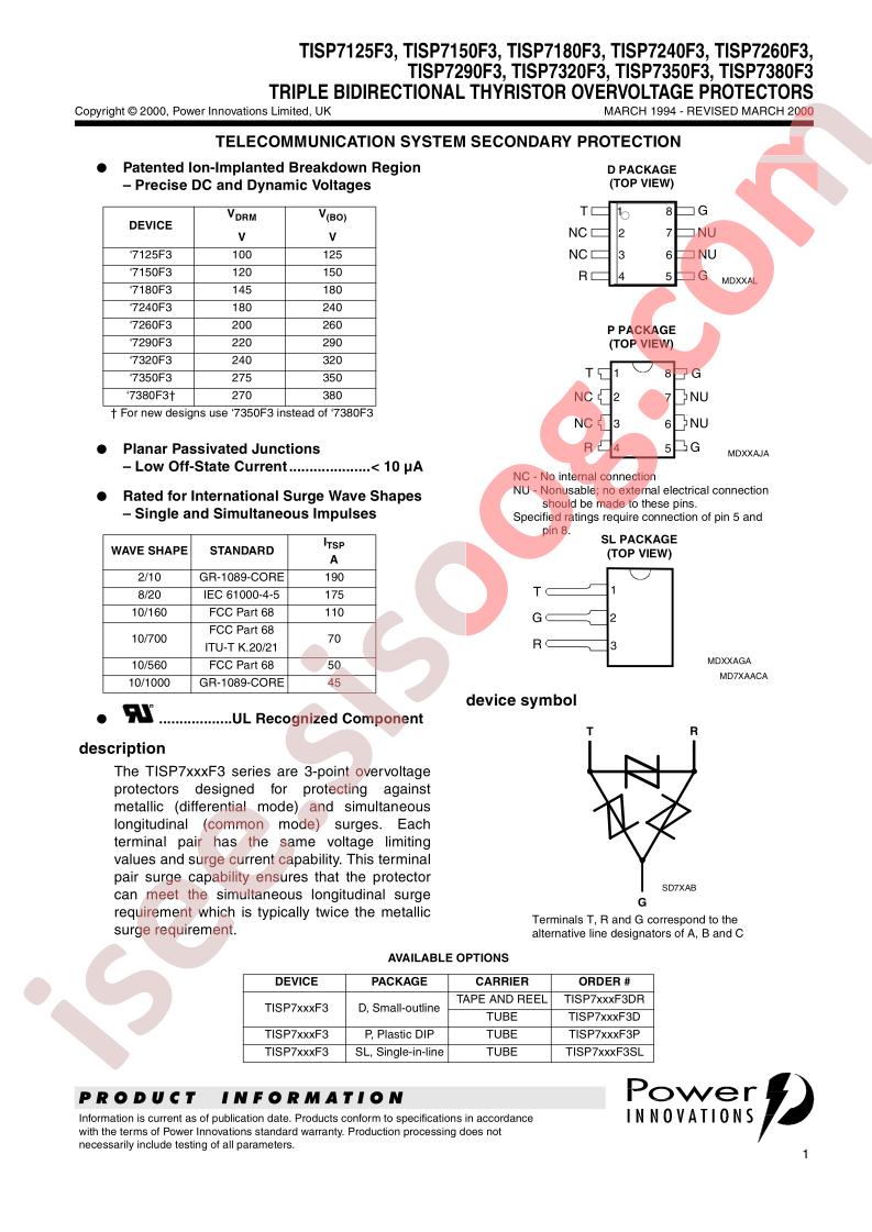 TISP7125F3DR
