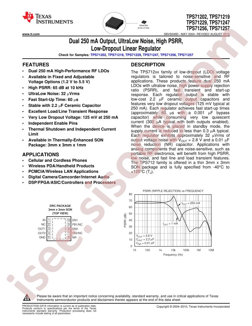 TPS71202DRCT