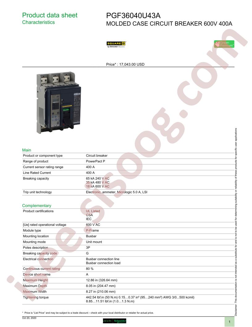 PGF36040U43A