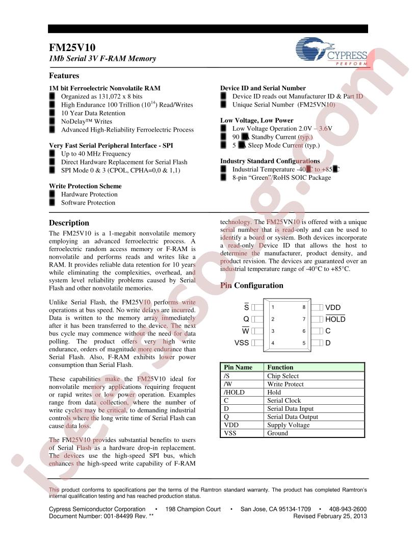 FM25V10-G