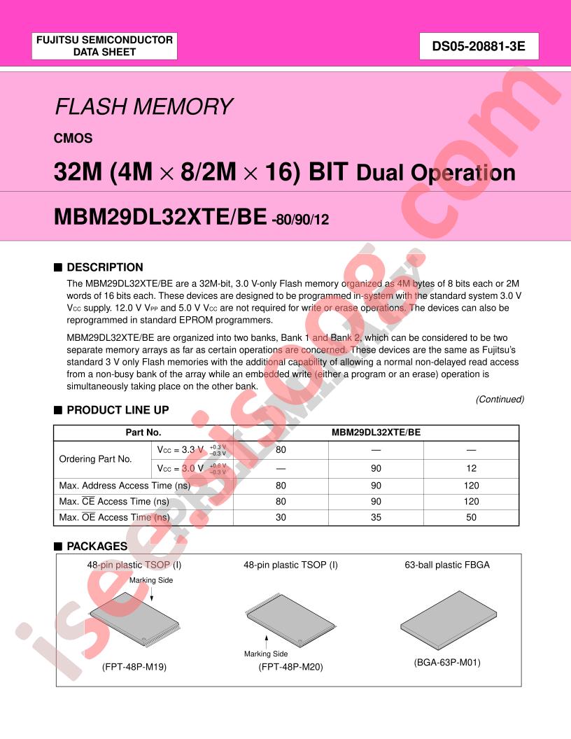 MBM29DL323BE-80PBT