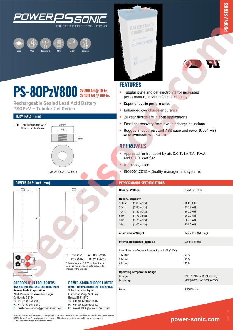 PS-8OPZV800