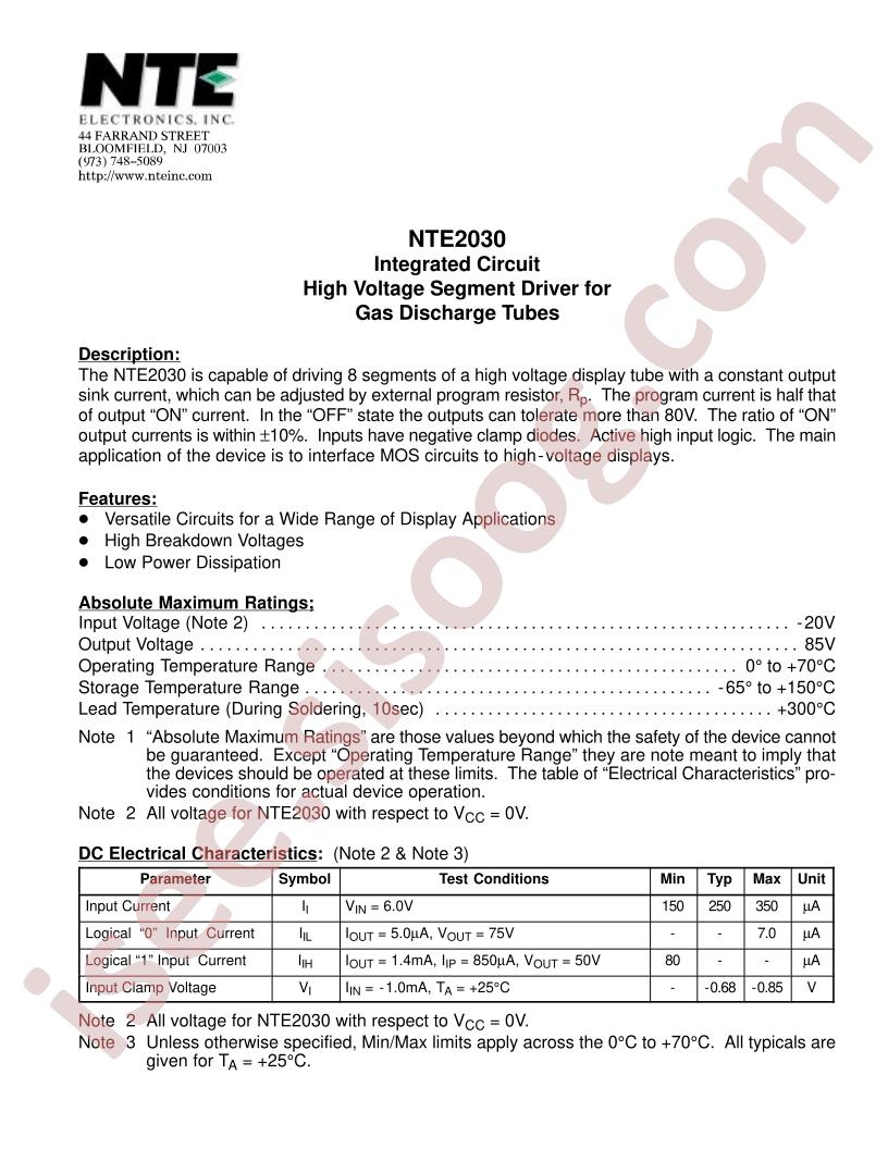 NTE2030