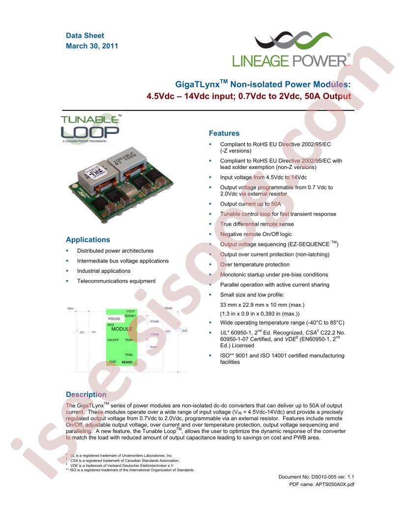 APTS050A0X