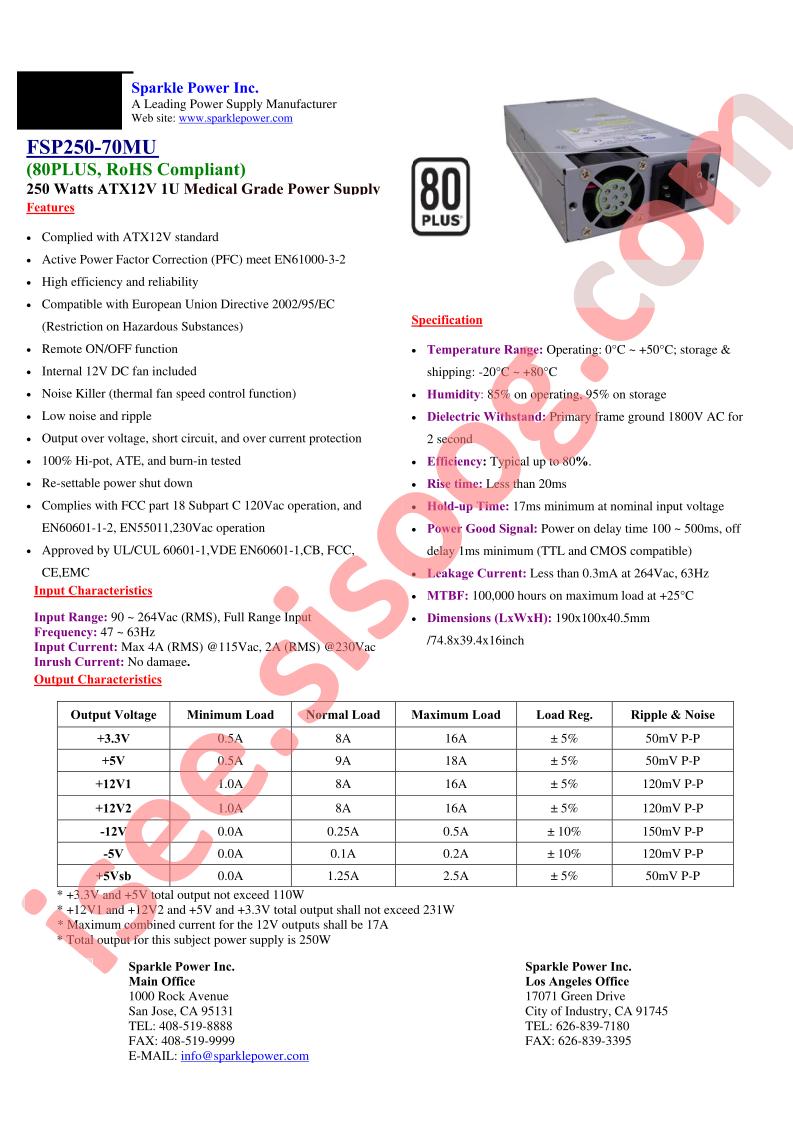 FSP250-70MU