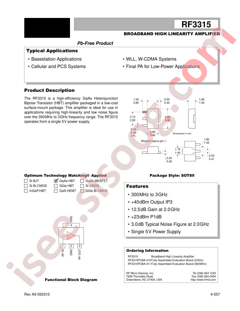 RF3315PCBA-411