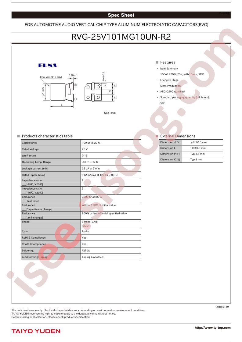 RVG-25V101MG10UN-R2
