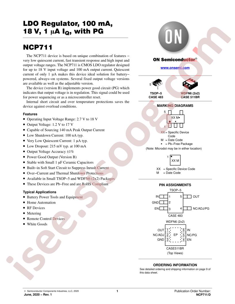 NCP711BMT300TBG