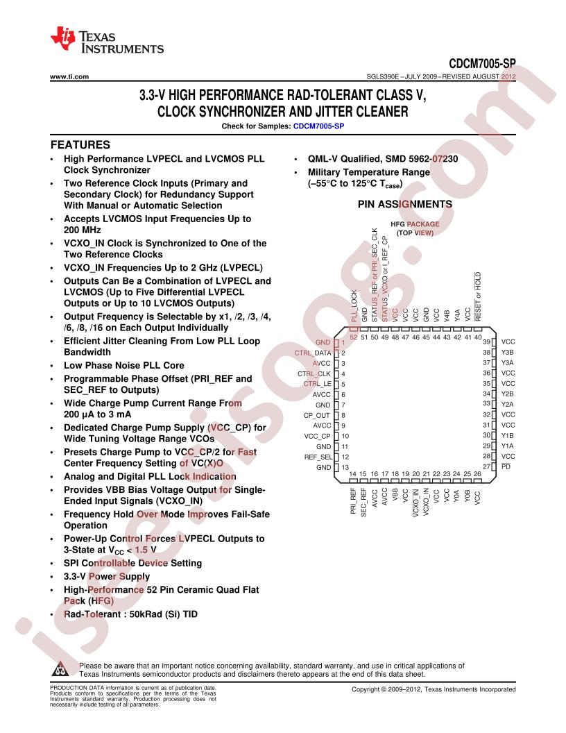 CDCM7005-SP