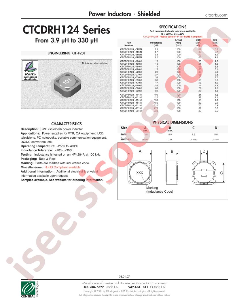 CTCDRH124-331M