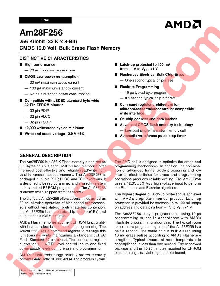 AM28F256-120FIB