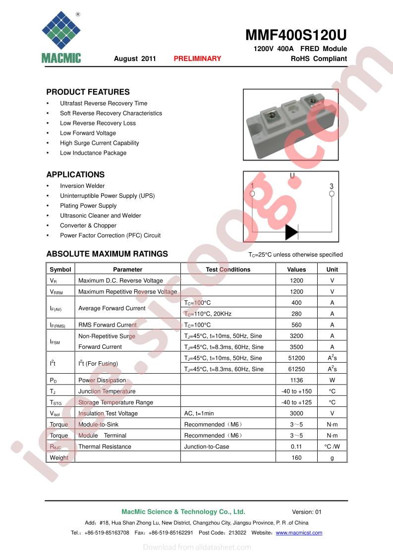 MMF400S120U