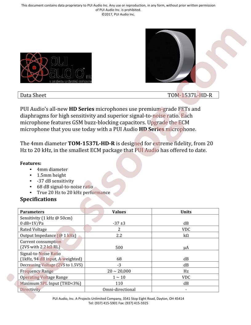 TOM-1537L-HD-R