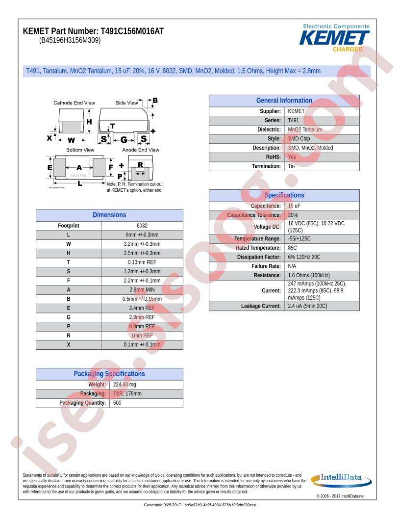 T491C156M016AT