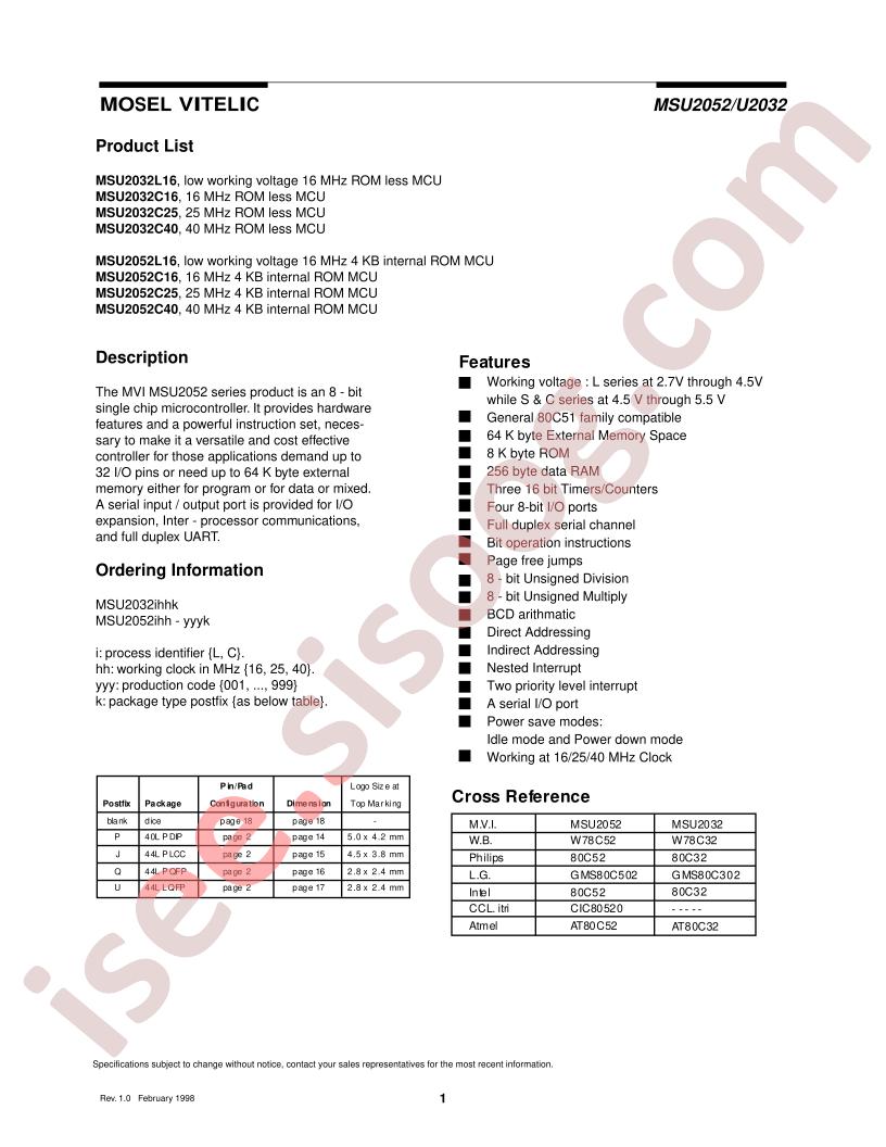 MSU2052C25