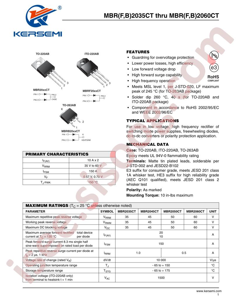 MBRB2045CT-45