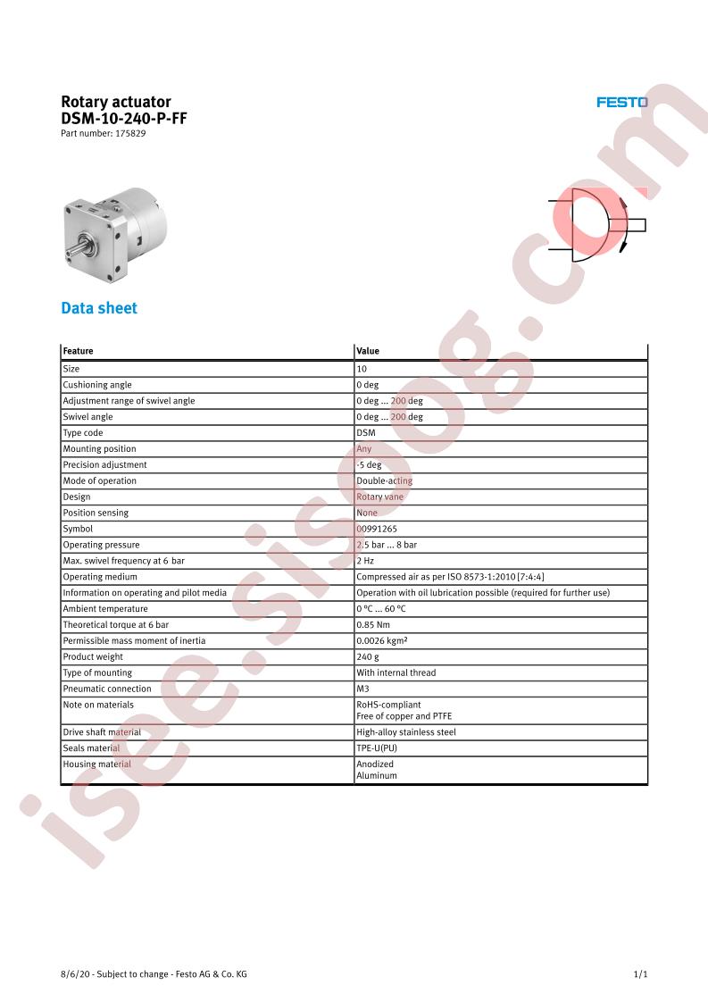 DSM-10-240-P-FF