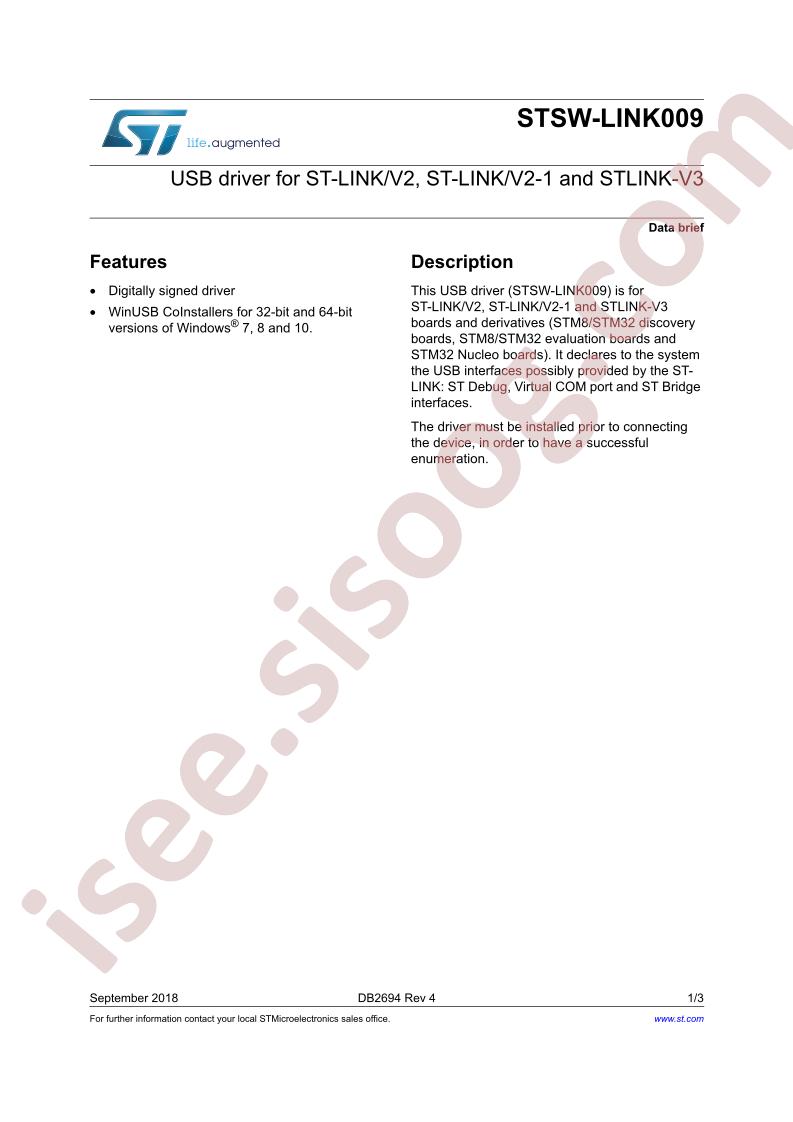 STSW-LINK009