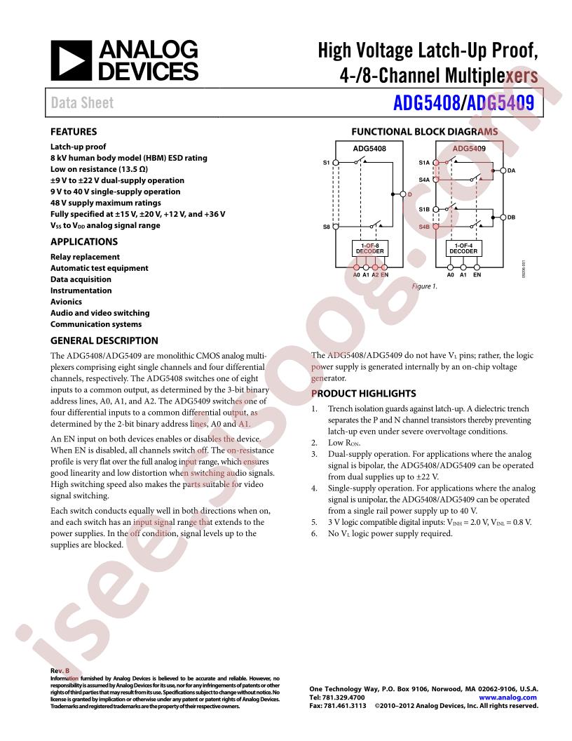 ADG5408BRUZ-REEL7