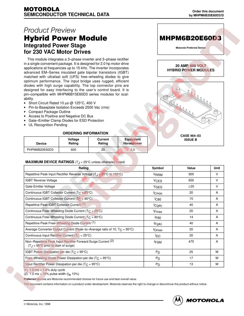 MHPM6B20E60D3