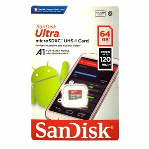 کارت حافظه SanDisk با ظرفیت 64 گیگابایت - کلاس 10 و سرعت 120MBps