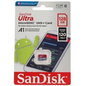 کارت حافظه SanDisk با ظرفیت 128 گیگابایت - کلاس 10 و سرعت 120MBps