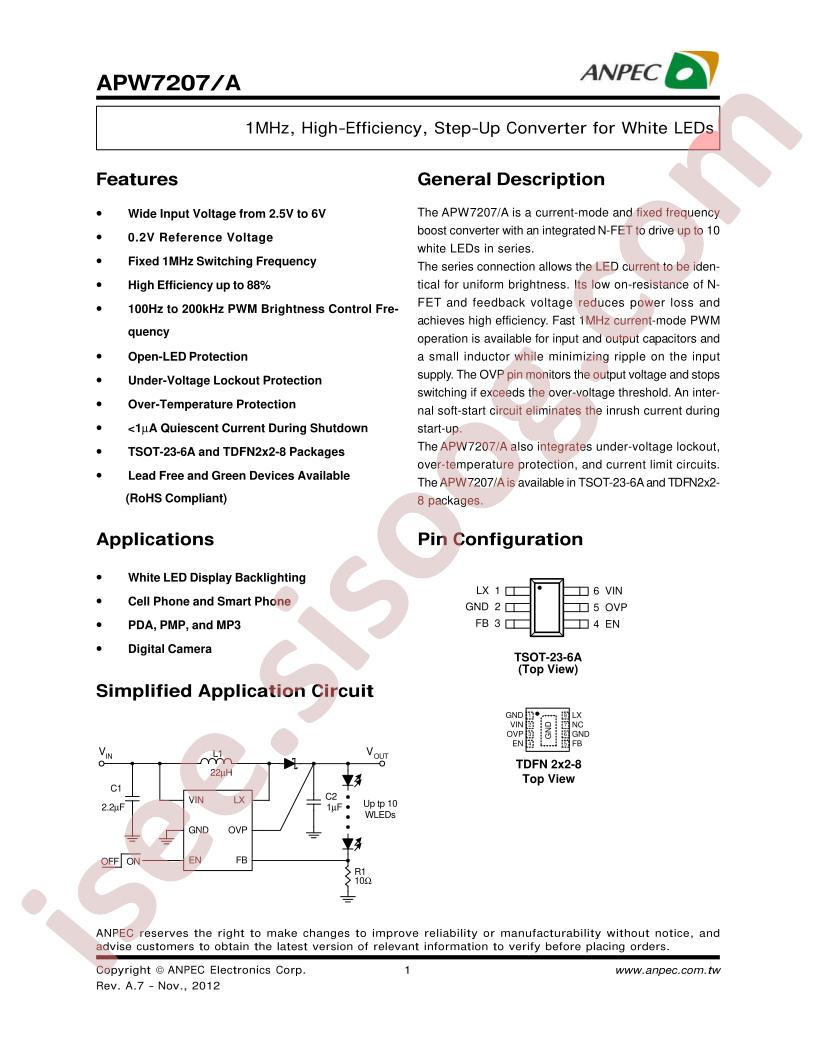 APW7207A