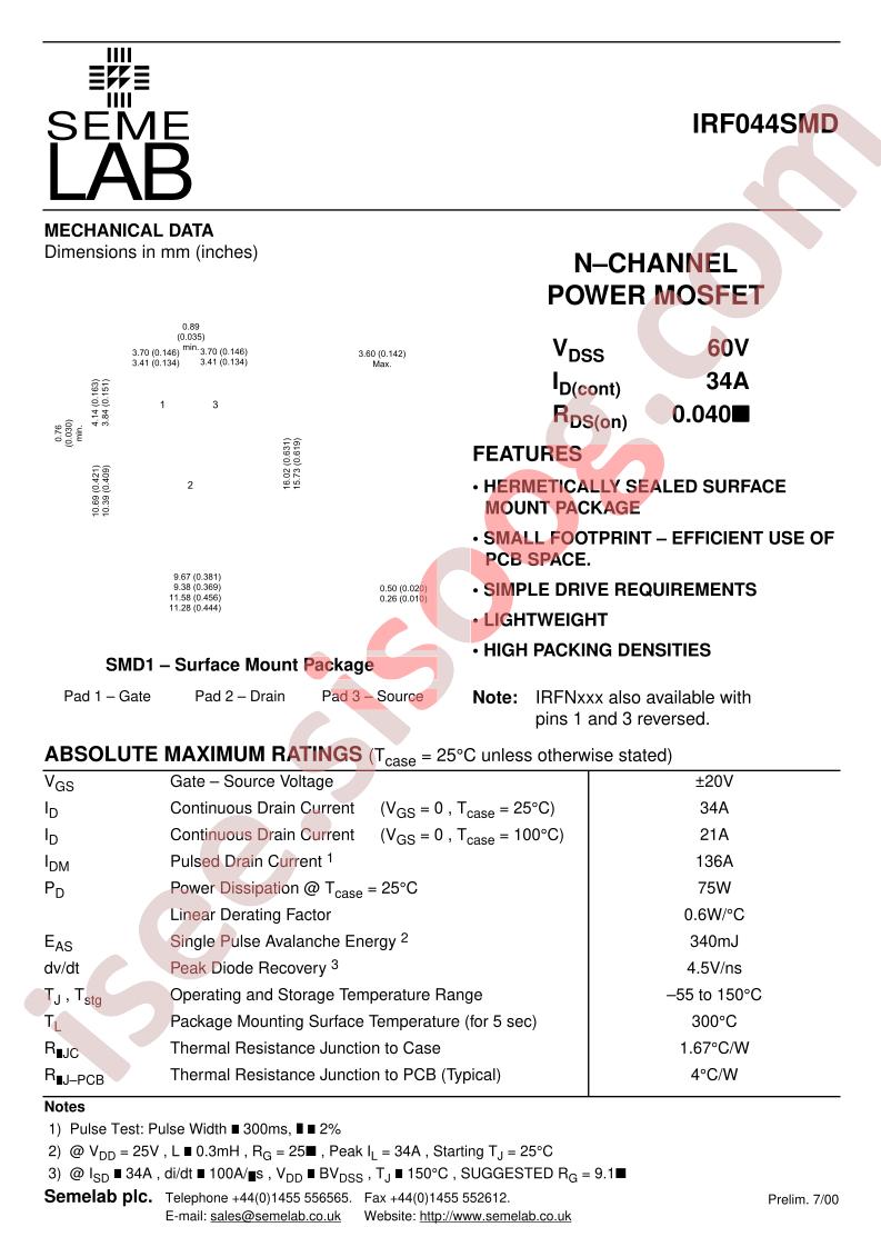 IRF044SMD