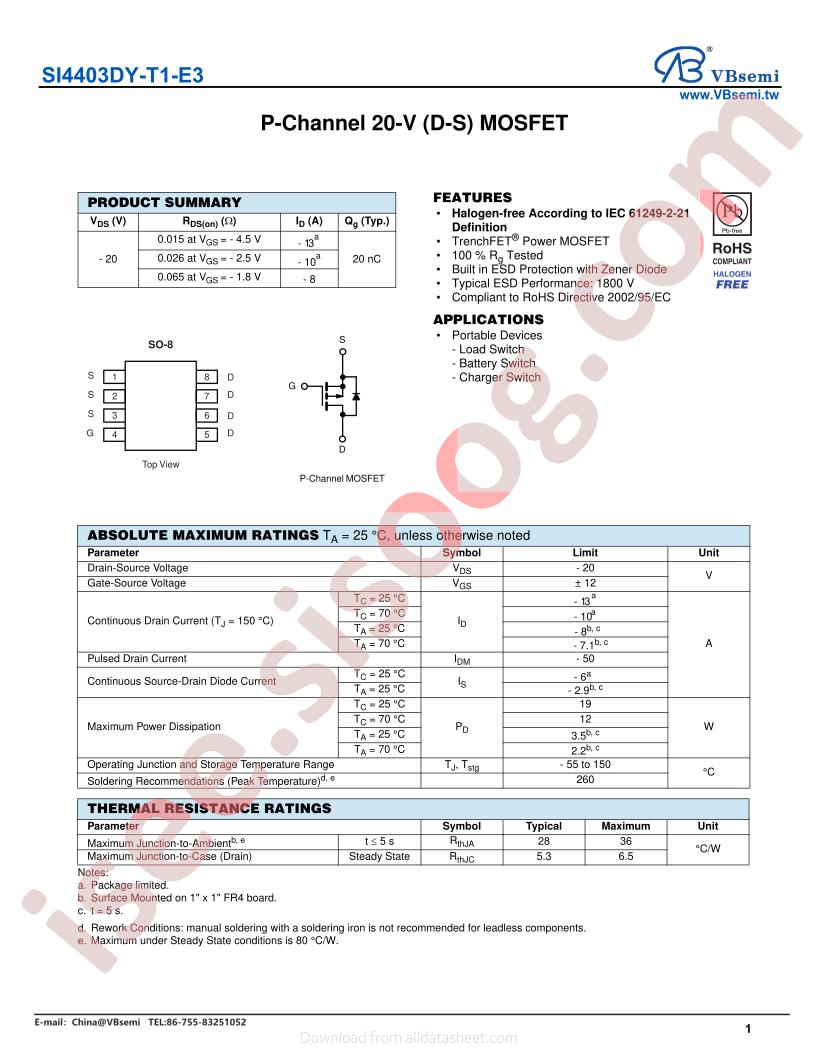 SI4403DY-T1-E3