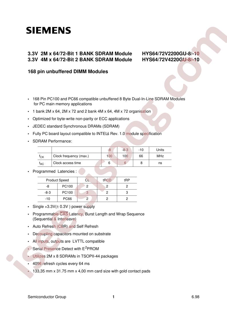 HYS72V4220GU-8-3