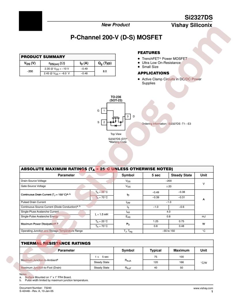 SI2327DS-T1-E3