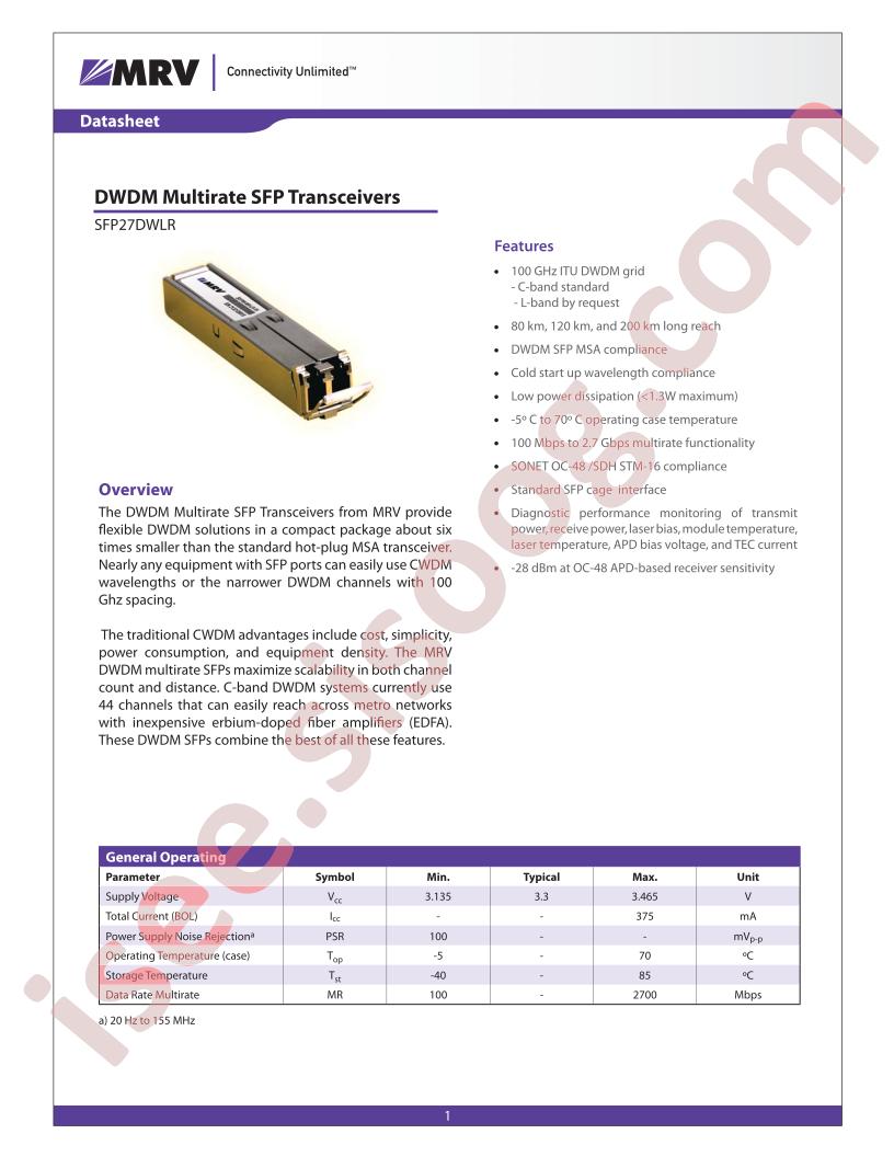 SFP27DWLR08