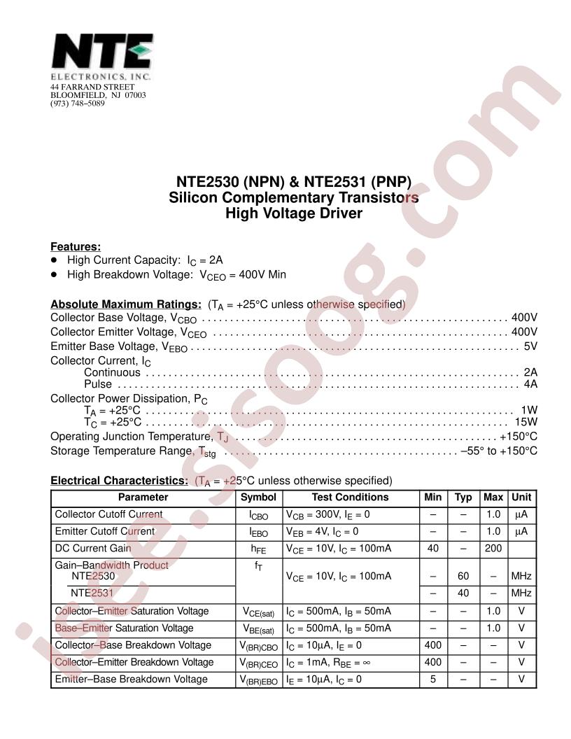 NTE2531
